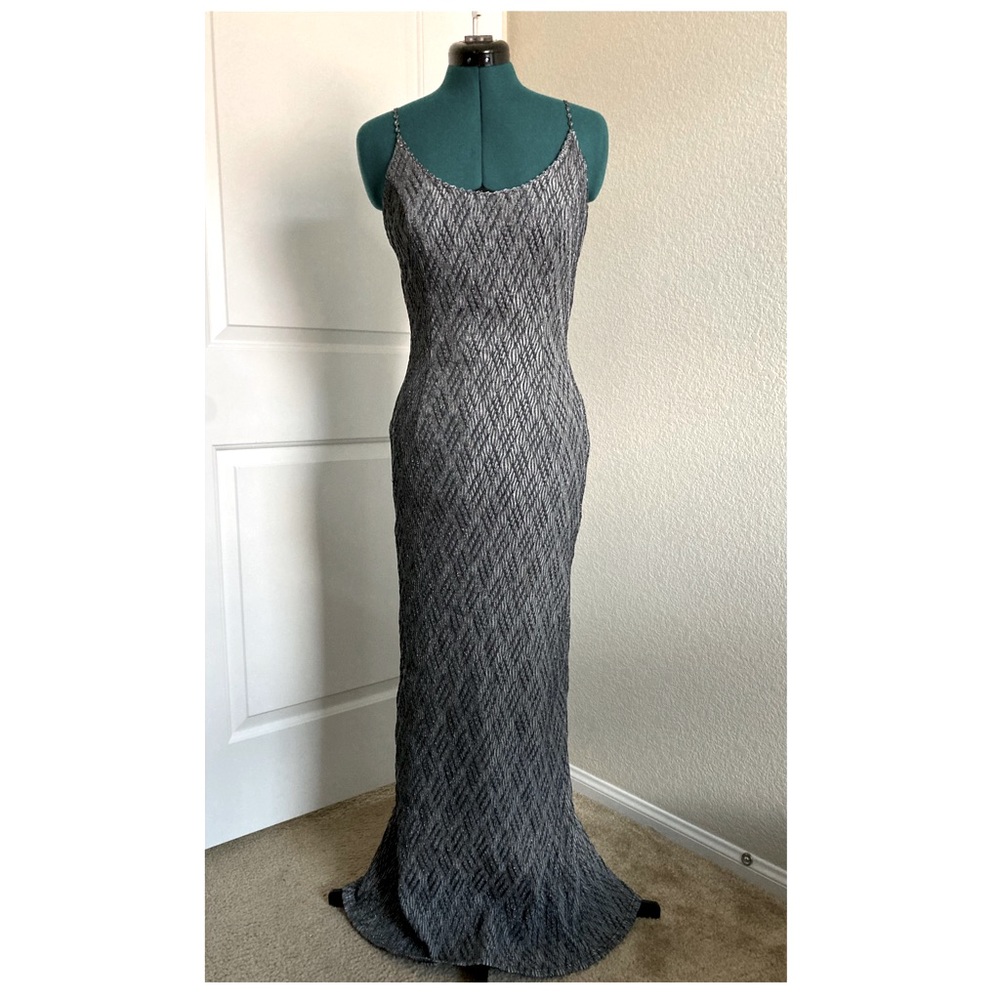 Vintage Scott McClintock Duo-Tone Metallic Shimmer Dress